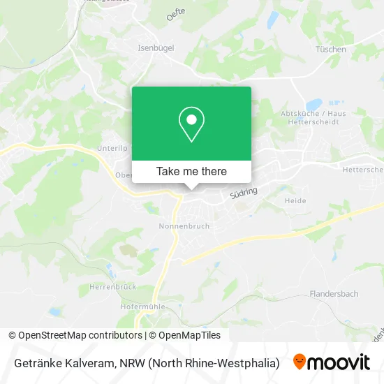 Карта Getränke Kalveram