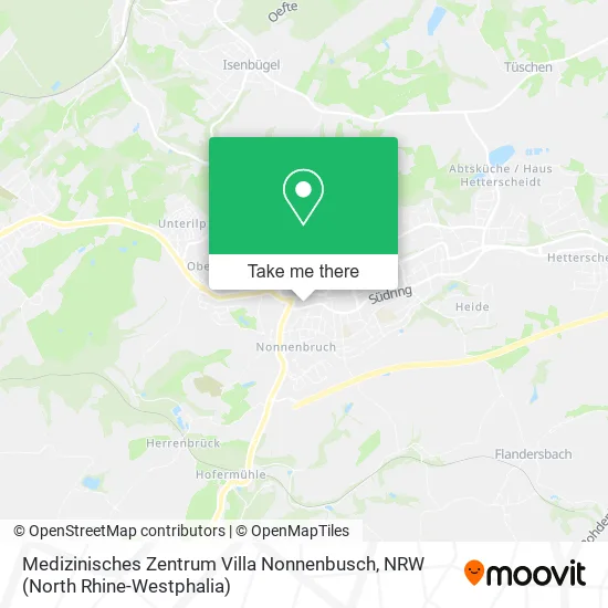 Карта Medizinisches Zentrum Villa Nonnenbusch