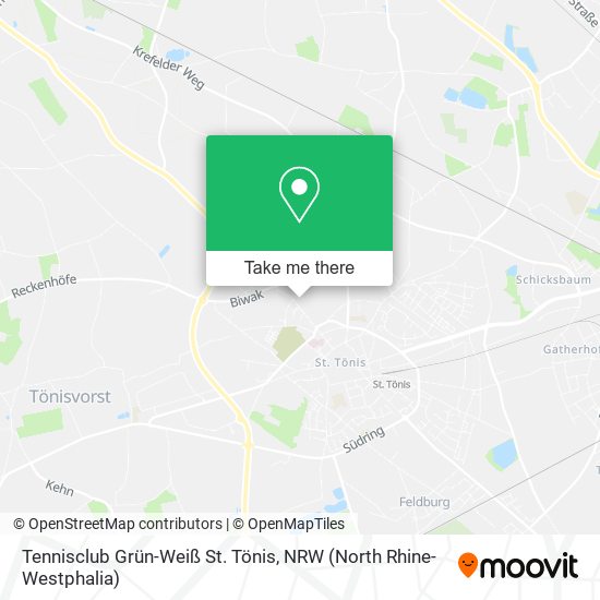 Tennisclub Grün-Weiß St. Tönis map
