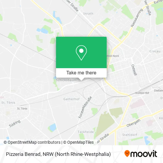 Pizzeria Benrad map