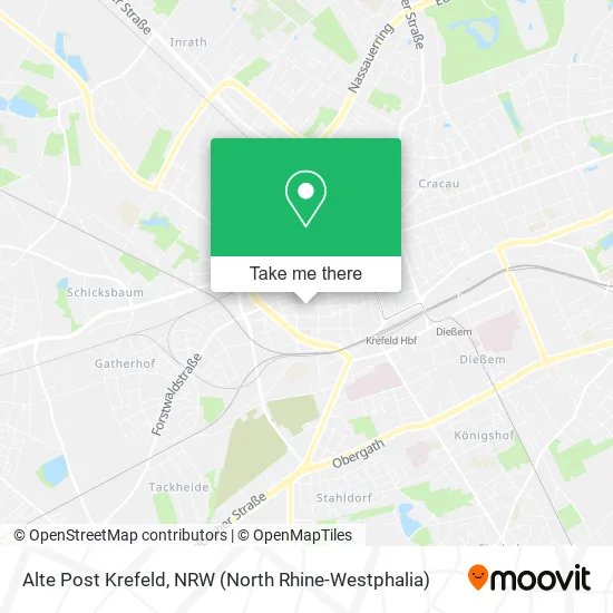 Карта Alte Post Krefeld