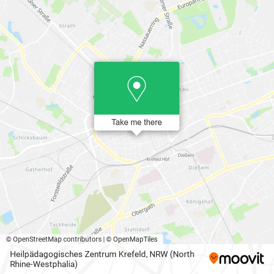 Карта Heilpädagogisches Zentrum Krefeld