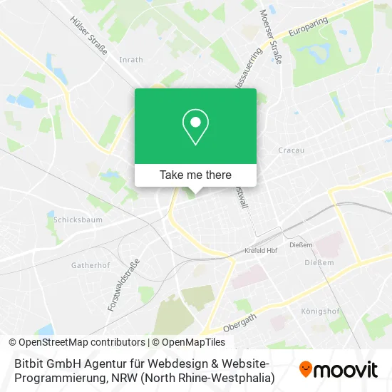 Карта Bitbit GmbH Agentur für Webdesign & Website-Programmierung