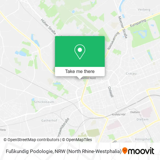 Карта Fußkundig Podologie