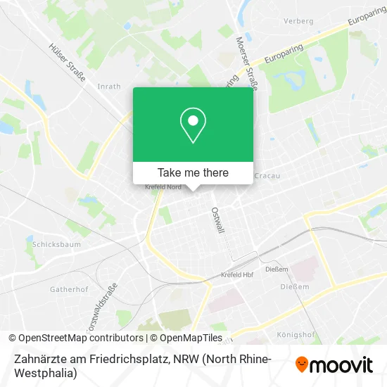 Карта Zahnärzte am Friedrichsplatz