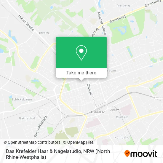 Карта Das Krefelder Haar & Nagelstudio