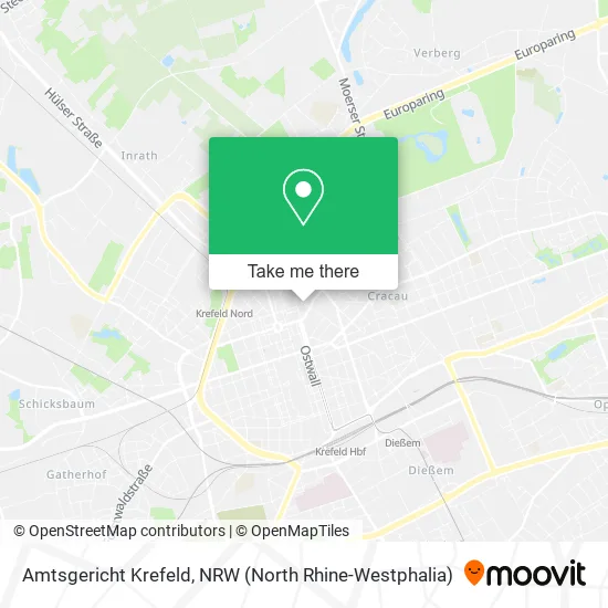 Карта Amtsgericht Krefeld