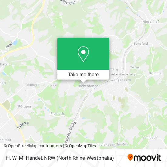 Карта H. W. M. Handel