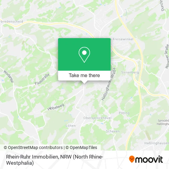 Карта Rhein-Ruhr Immobilien