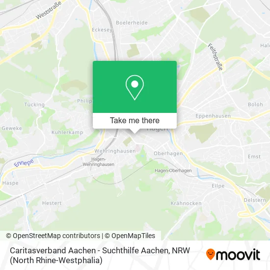 Карта Caritasverband Aachen - Suchthilfe Aachen