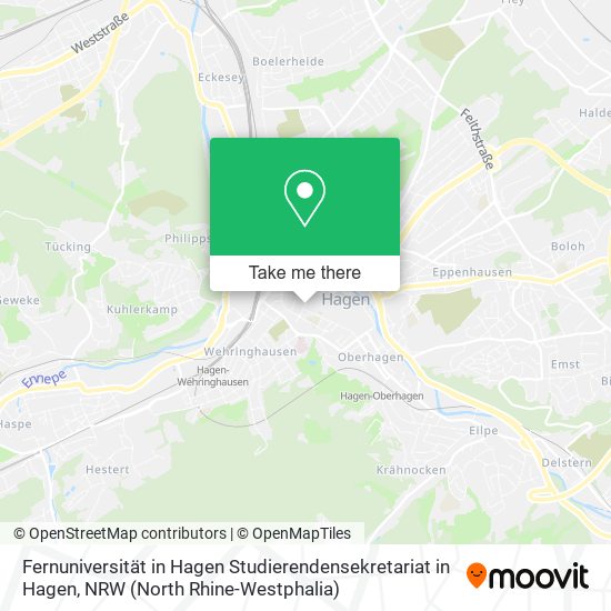 Fernuniversität in Hagen Studierendensekretariat in Hagen map
