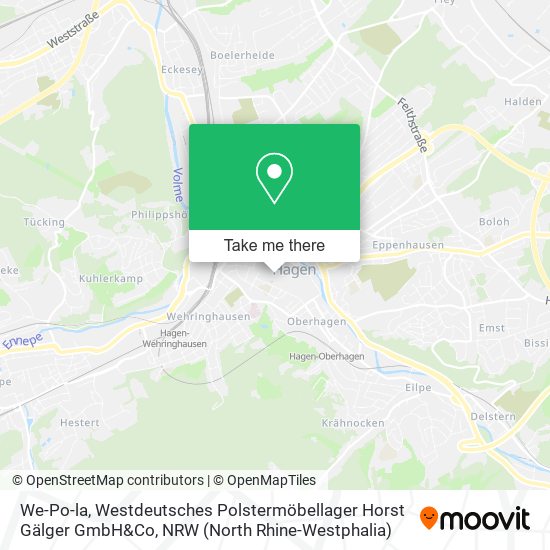We-Po-la, Westdeutsches Polstermöbellager Horst Gälger GmbH&Co map