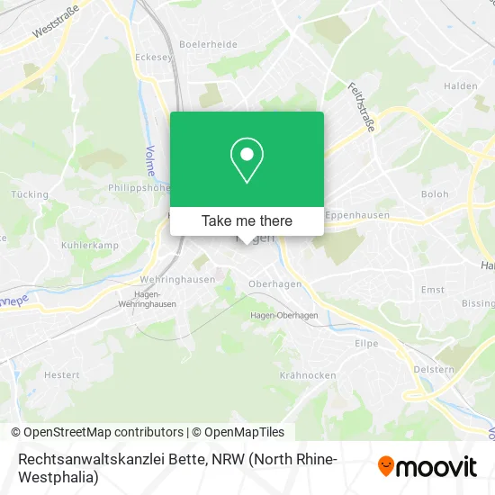 Карта Rechtsanwaltskanzlei Bette