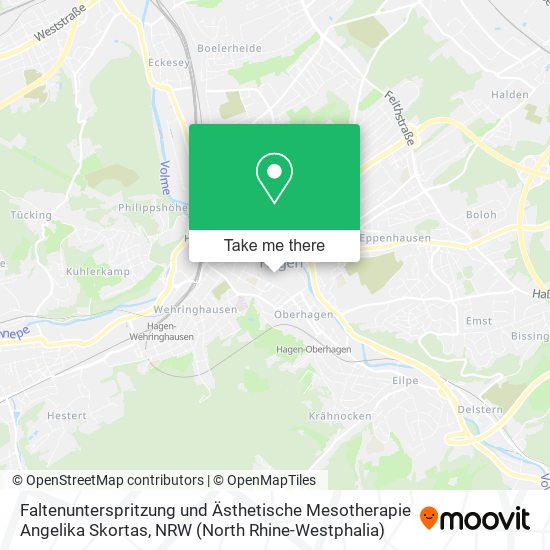 Faltenunterspritzung und Ästhetische Mesotherapie Angelika Skortas map