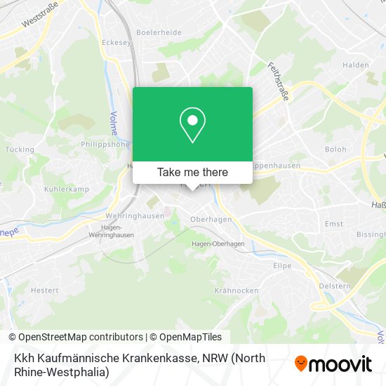 Kkh Kaufmännische Krankenkasse map