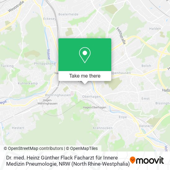 Dr. med. Heinz Günther Flack Facharzt für Innere Medizin Pneumologie map