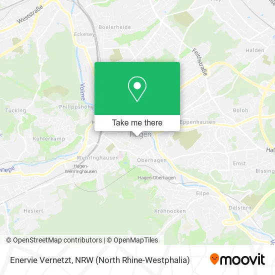 Карта Enervie Vernetzt
