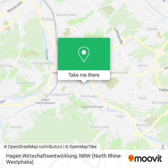 Карта Hagen.Wirtschaftsentwicklung