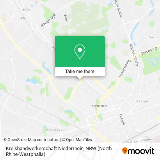 Карта Kreishandwerkerschaft Niederrhein