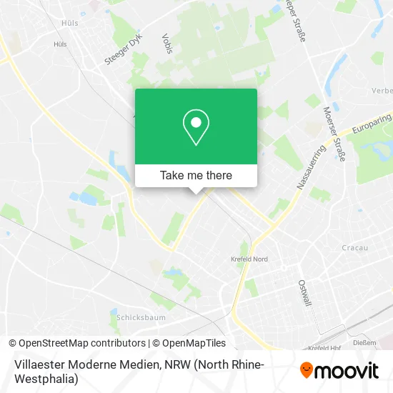 Villaester Moderne Medien map