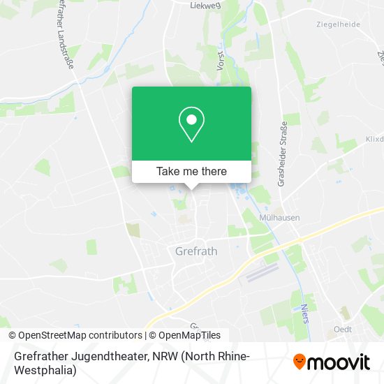 Grefrather Jugendtheater map