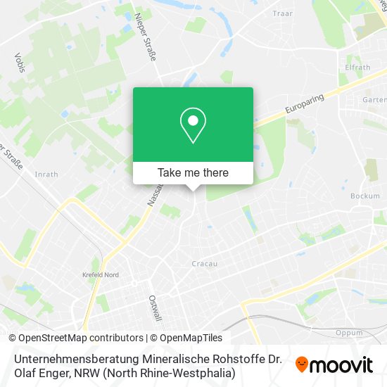 Unternehmensberatung Mineralische Rohstoffe Dr. Olaf Enger map