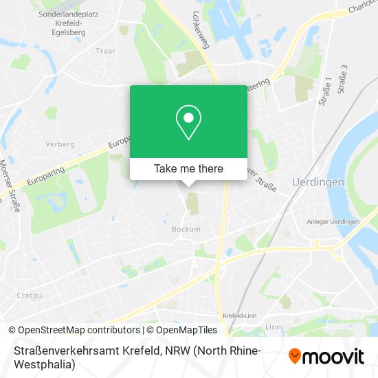 Карта Straßenverkehrsamt Krefeld