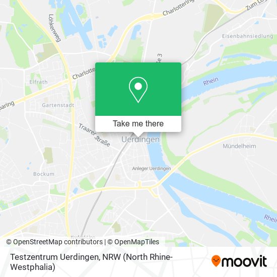 Testzentrum Uerdingen map