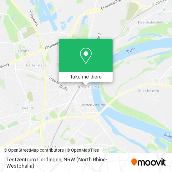 Карта Testzentrum Uerdingen