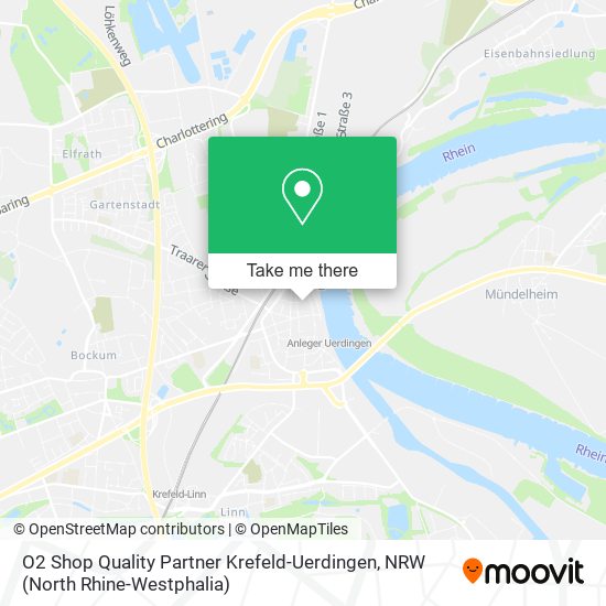 O2 Shop Quality Partner Krefeld-Uerdingen map