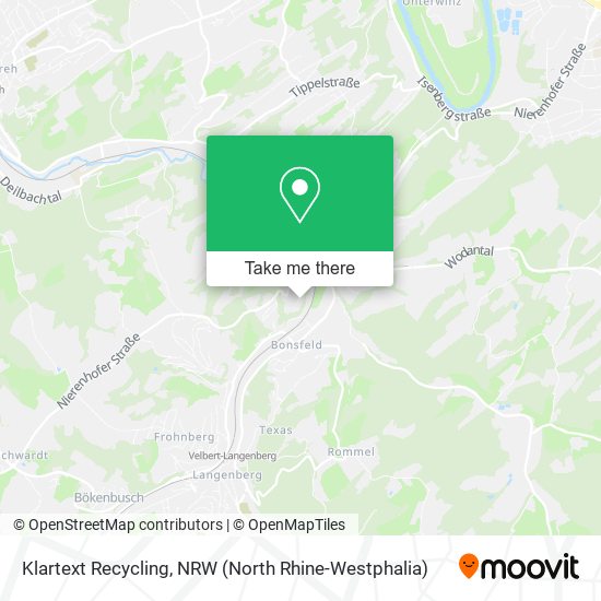 Klartext Recycling map