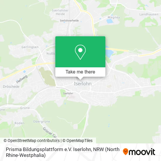 Карта Prisma Bildungsplattform e.V. Iserlohn