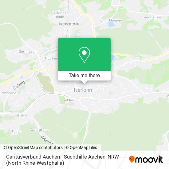 Caritasverband Aachen - Suchthilfe Aachen map
