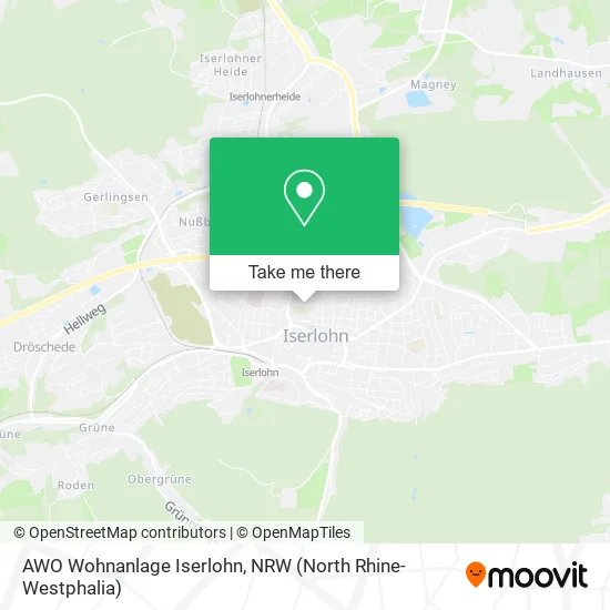 Карта AWO Wohnanlage Iserlohn
