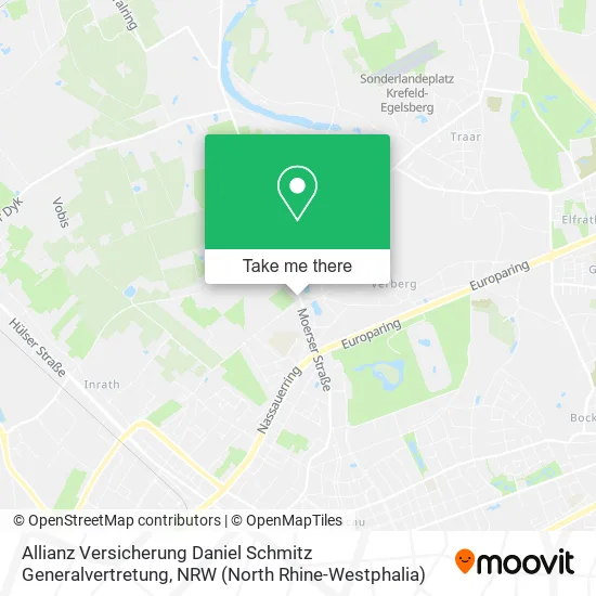 Карта Allianz Versicherung Daniel Schmitz Generalvertretung