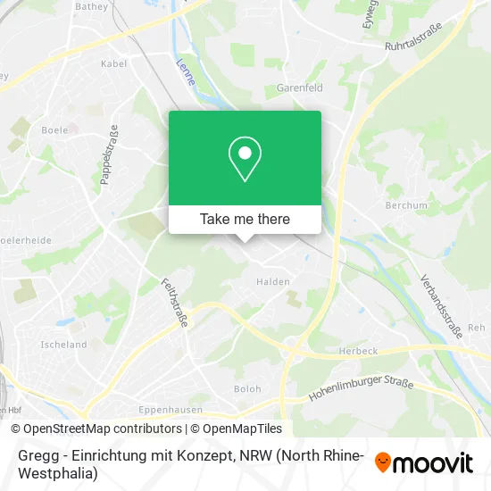 Карта Gregg - Einrichtung mit Konzept