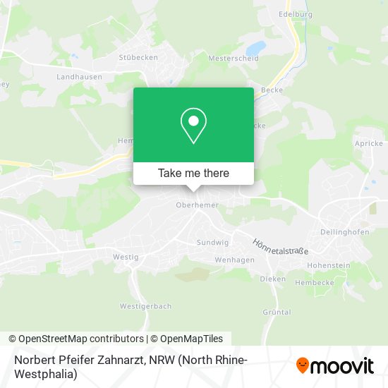 Norbert Pfeifer Zahnarzt map