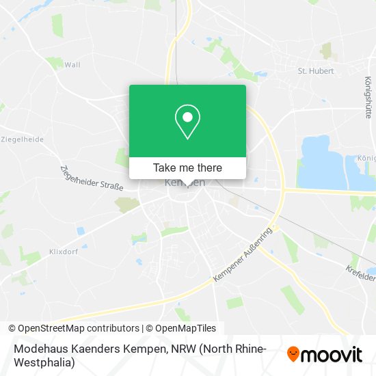 Modehaus Kaenders Kempen map