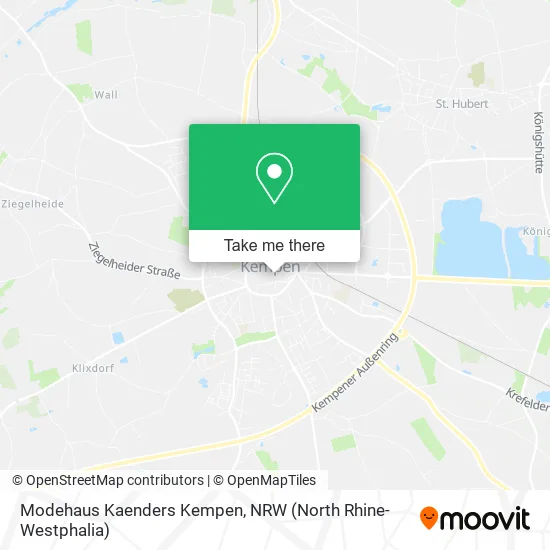 Карта Modehaus Kaenders Kempen