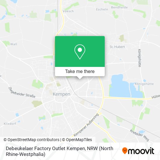 Debeukelaer Factory Outlet Kempen map
