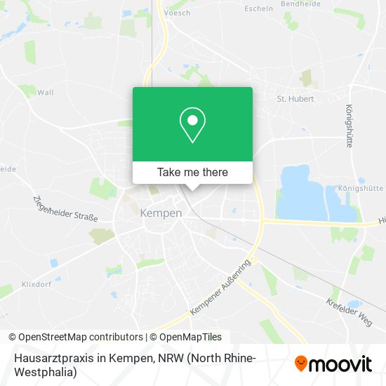 Hausarztpraxis in Kempen map