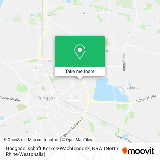 Карта Gasgesellschaft Kerken-Wachtendonk