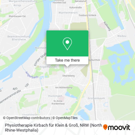 Physiotherapie Kirbach für Klein & Groß map