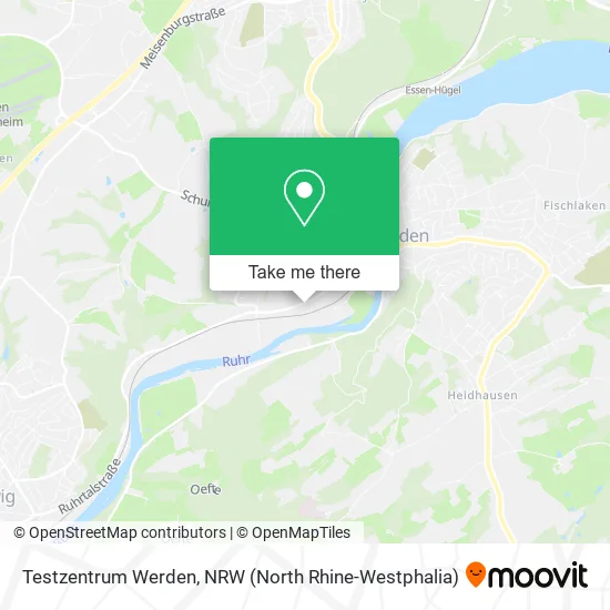 Карта Testzentrum Werden