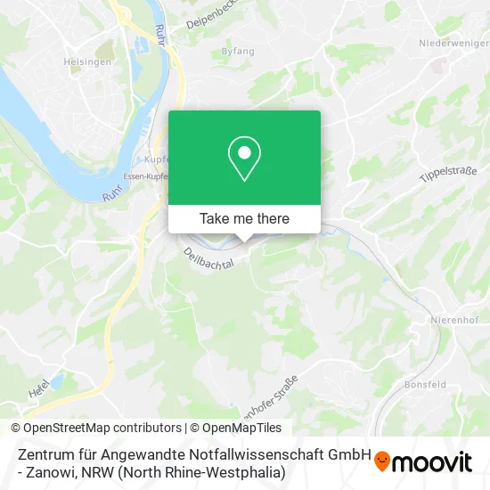 Карта Zentrum für Angewandte Notfallwissenschaft GmbH - Zanowi