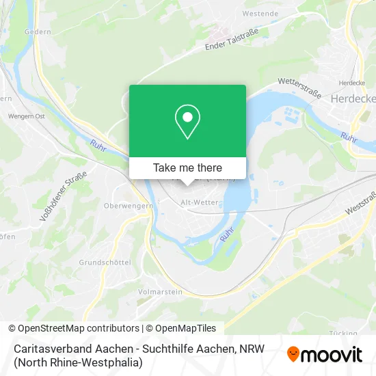 Карта Caritasverband Aachen - Suchthilfe Aachen