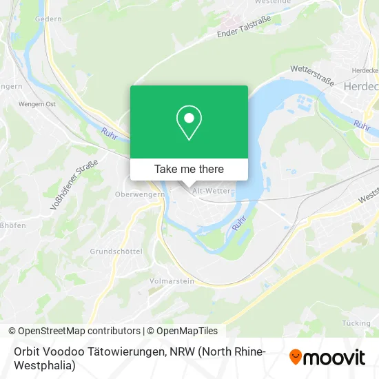 Карта Orbit Voodoo Tätowierungen