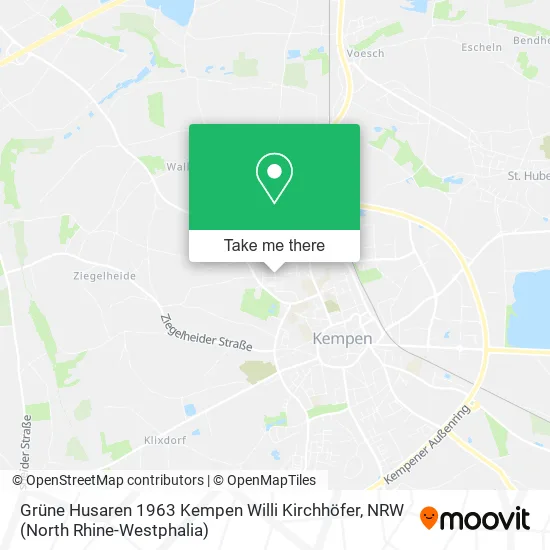 Grüne Husaren 1963 Kempen Willi Kirchhöfer map
