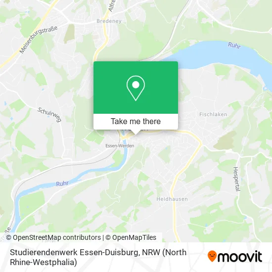 Карта Studierendenwerk Essen-Duisburg