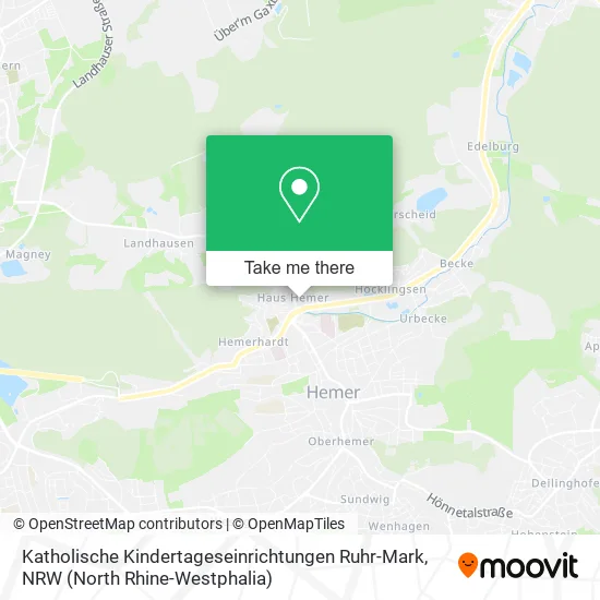 Карта Katholische Kindertageseinrichtungen Ruhr-Mark